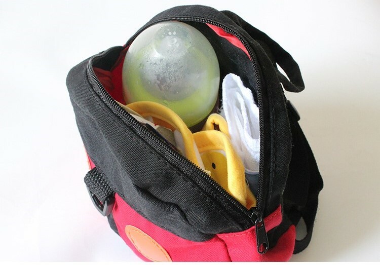 Kids Backpack w/ Chest Strap Leash Candy Toy Bag Ladybug Pattern