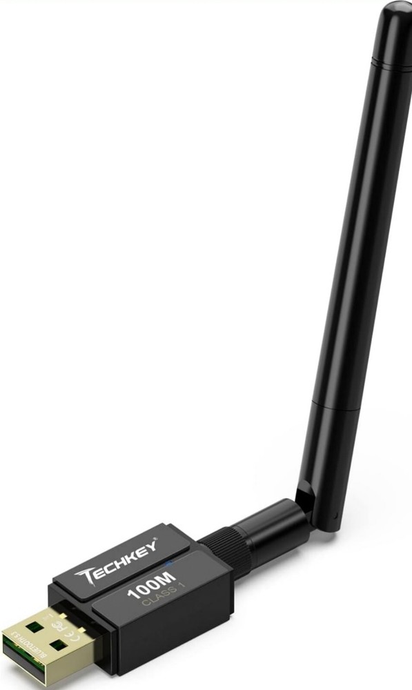 Techkey BT833 Black USB Long Range 5.3 Bluetooth Adapter