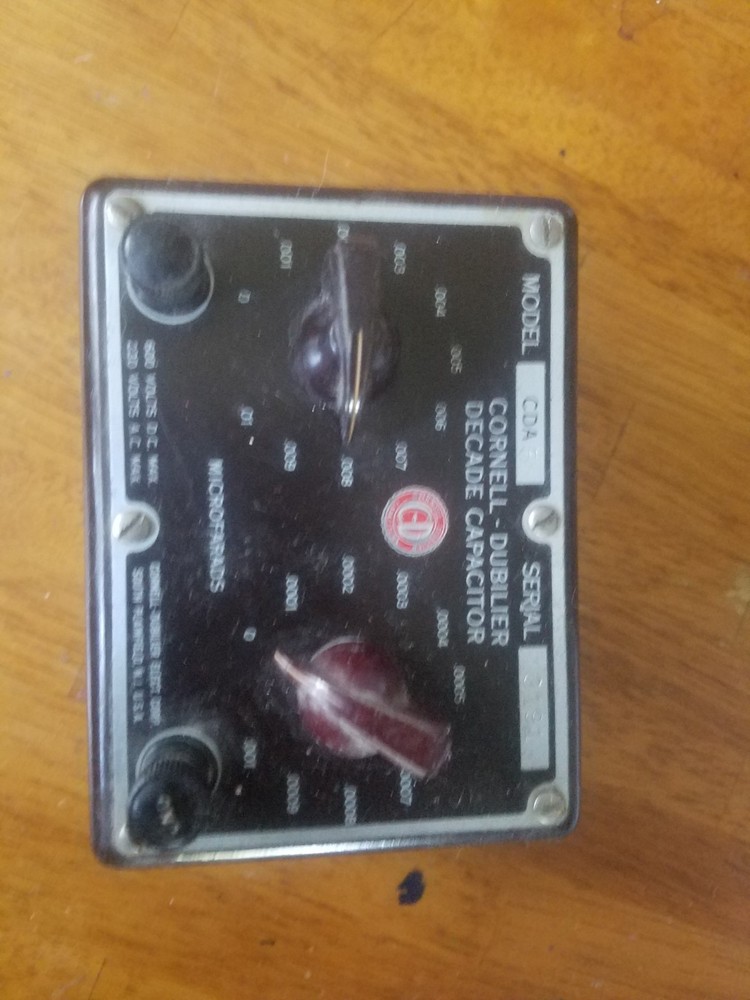 Vintage Cornell-Dubilier Decade Capacitor Model CDA 5