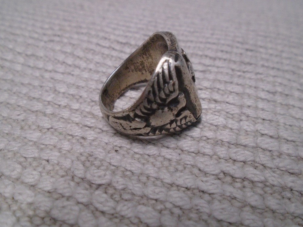 WW2 Army Air Corp Sterling Ring Size 8.5/17 Grams