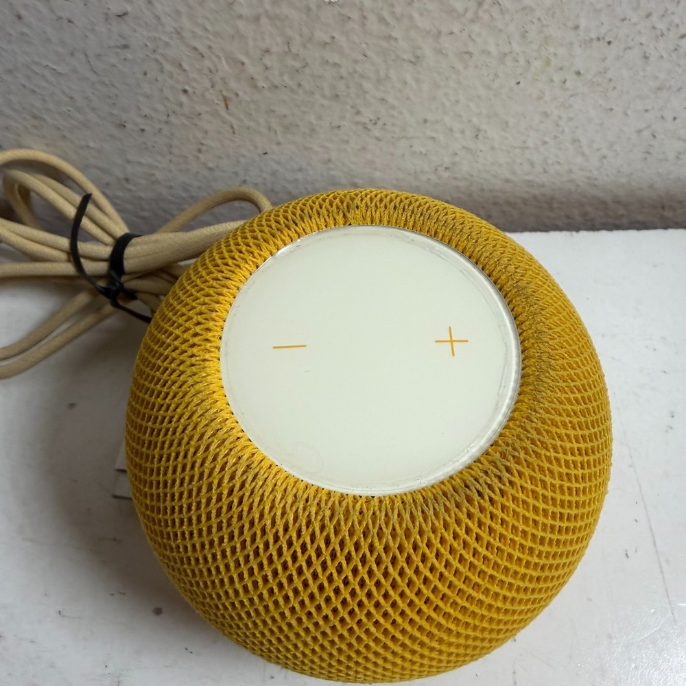 Apple HomePod Mini A2374 Yellow Bluetooth Integration Spherical Smart Speaker