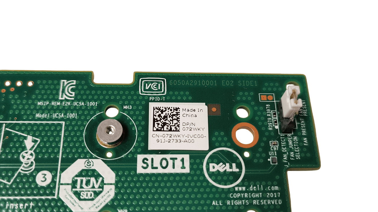 Dell BOSS-S1 Dual M.2 SSD PCIe Storage Adapter 72WKY 3JT49 Half Height No Screws