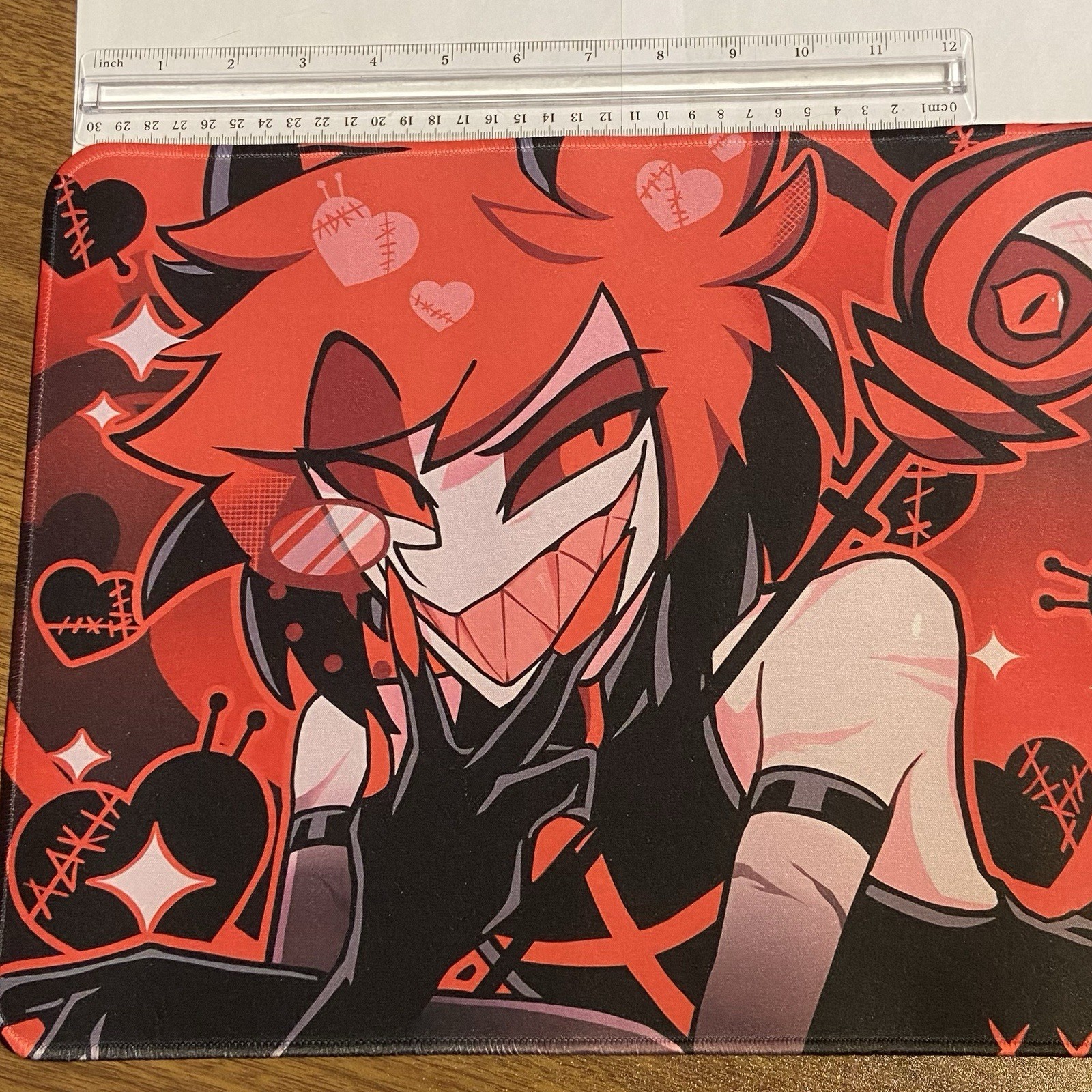 Hazbin Hotel Alastor 23x11x2mm Keyboard Desk Mat - READ DESC FOR DETAILS!