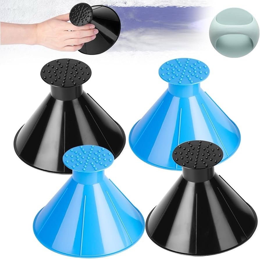 4 Pack Magical Car Ice Scraper for Car Windshield,  Snow Scraper