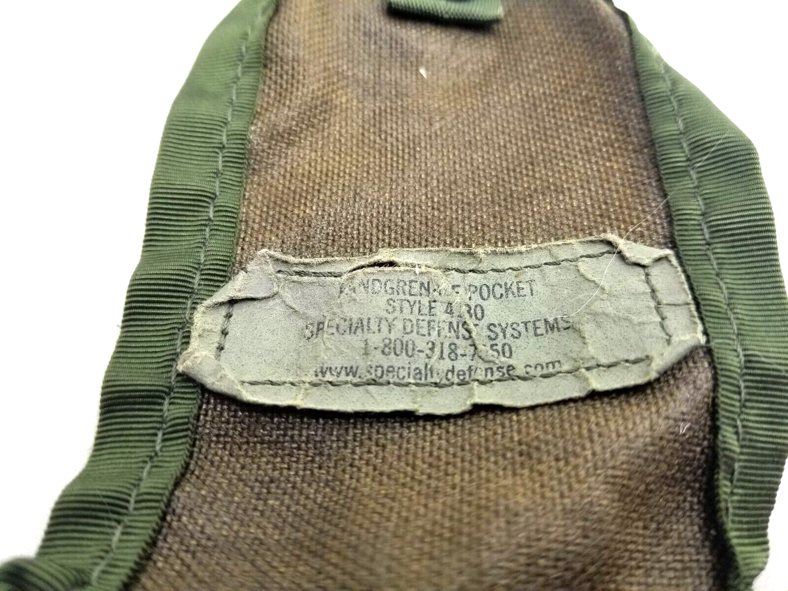 USGI Military Molle II WOODLAND CAMO Army Hand Grenade Pouch 4.5x3x2.25 VGC