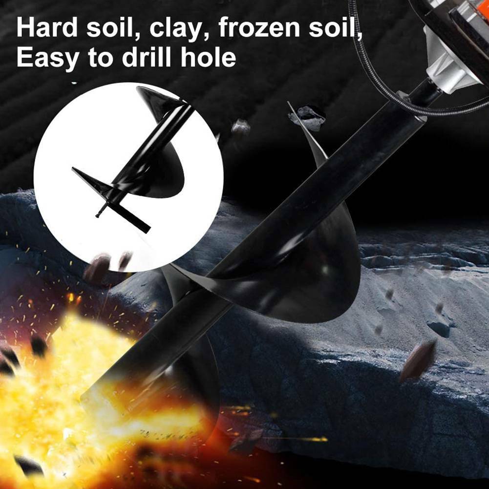 85CC Gas Post Hole Digger Kit with 3 Augers and 2 Extensions