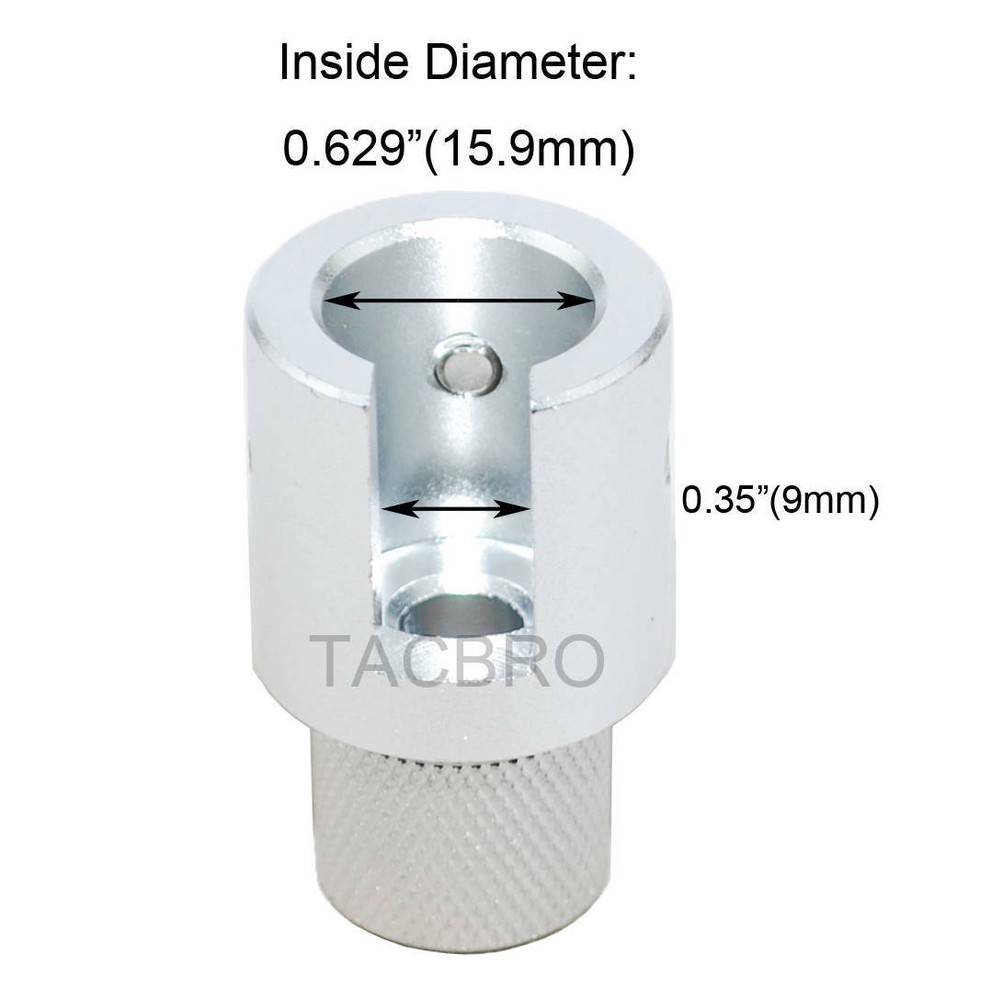 Anodized Silver Ruger 1022 1/2x28 Muzzle Adapter Set