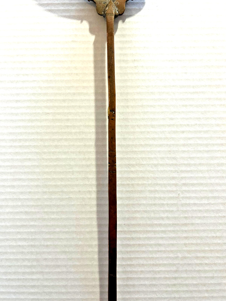 Vtg. Hand Made 19" Copper Skimmer Spoon