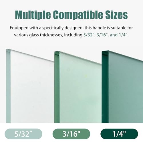 RV Shower Door Handle Assembly with Set Screw - Black