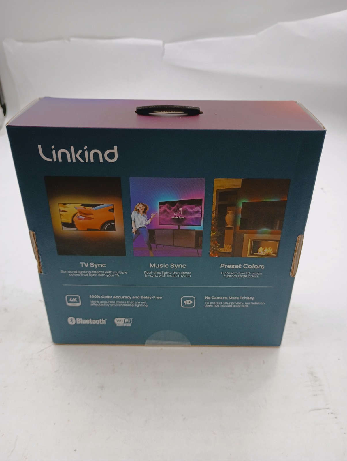 LINKIND LS0600116267 SMART TV LIGHT STRIP ET6 W/HDMI SYNC BOX AIDOT GOOGLE ALEXA