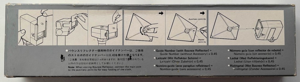 Sunpak Cat. 651-795 Electronic Flash Bounce Reflector Accessory - Open Box