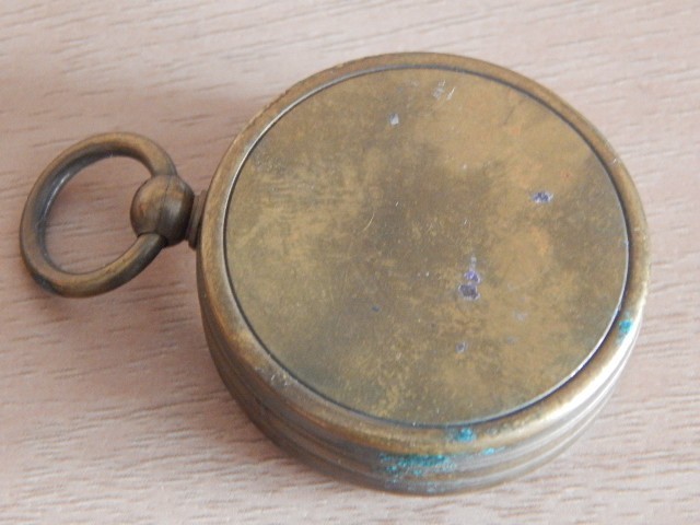 German Miniature Brass Pocket Compass VINTAGE