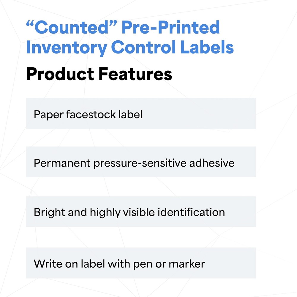 TapeCase INVLBL-024 Counted Inventory Label, Circular Adhesive Label, Pink, 2...