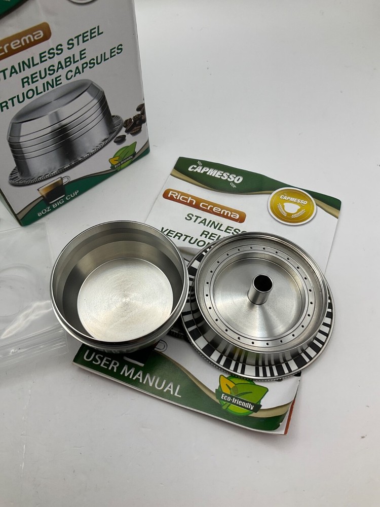 Coffee Capsule, Reusable Vertuoline Pod/Capsule Refillable- New Open box