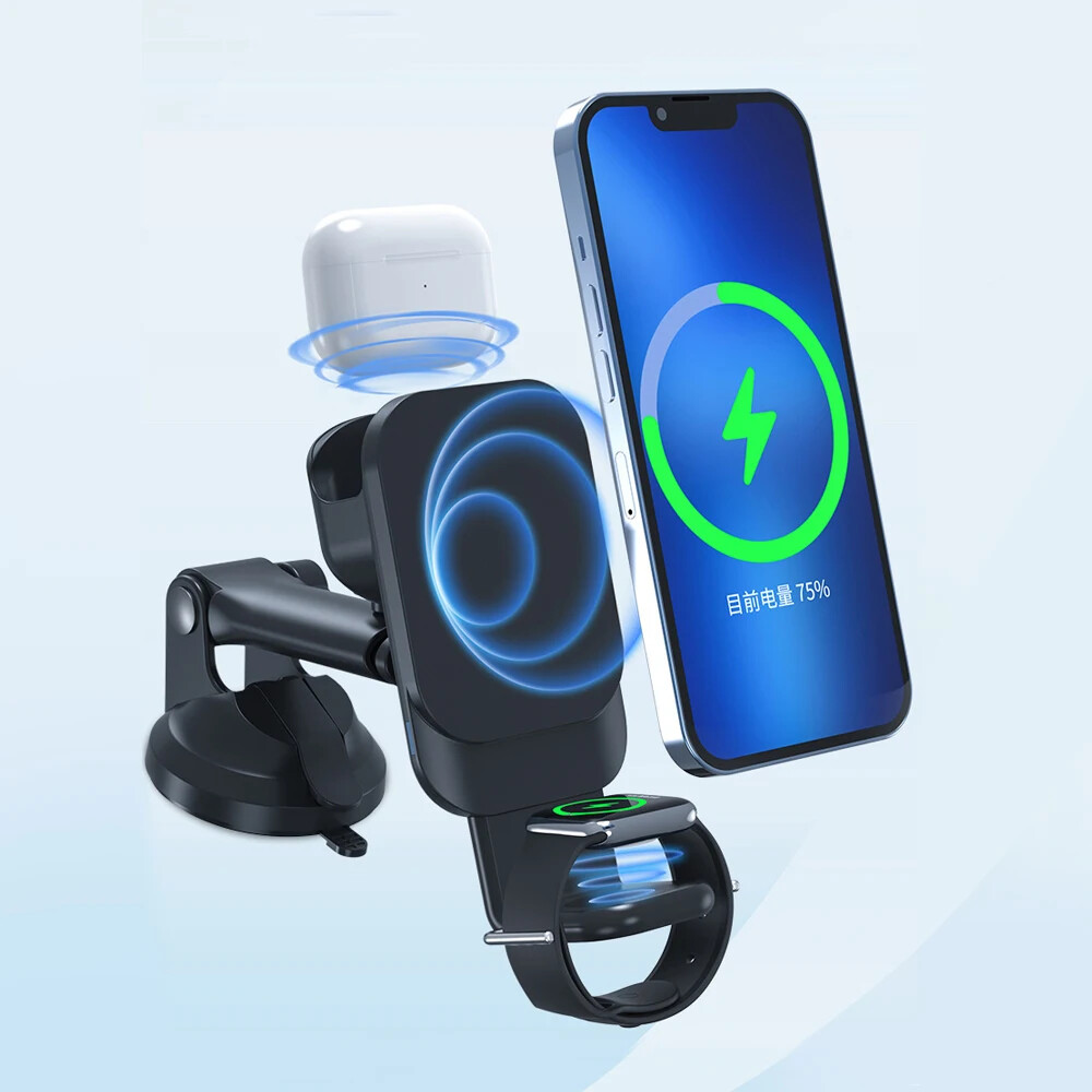 Universal Phone Mount for Car 3in1 Cell Phone Holder Dashboard Windshield Vent