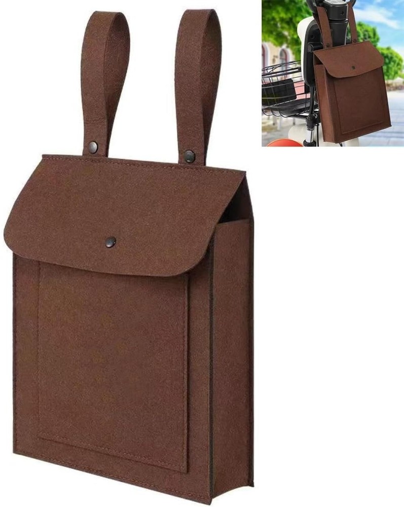 Stylish Front-mounted Scooter Bag for Everyday Essentials - Hook & Loop Closure