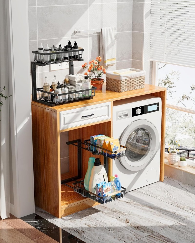 Under Sink Organizer Storage Families Pull Out Storage Undersink Organizers