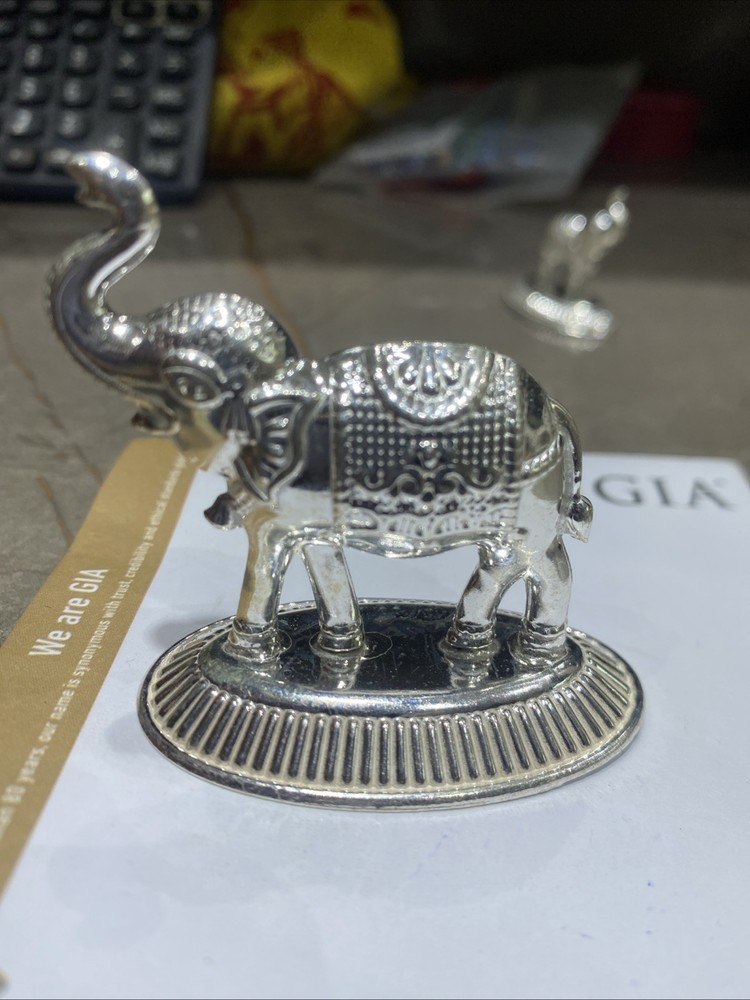 75% Purity Solid Silver Elephant 21 Gram