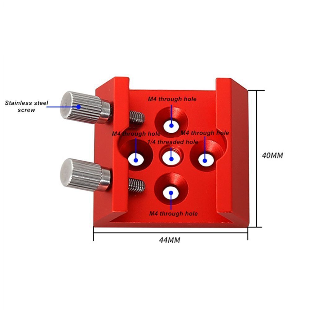 Finder Scope Base Dovetail Clamp Flat Bottom Guide Scope Mount with 1/4 Thread