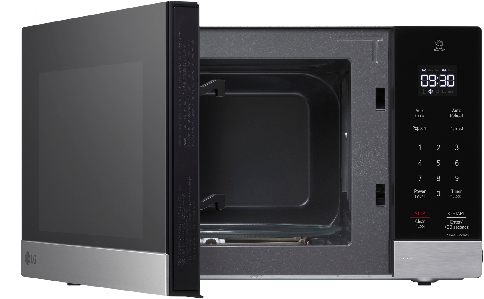 LG - 0.9 Cu. Ft. Countertop Microwave with Sensor Cooking and Smart Inverter ...