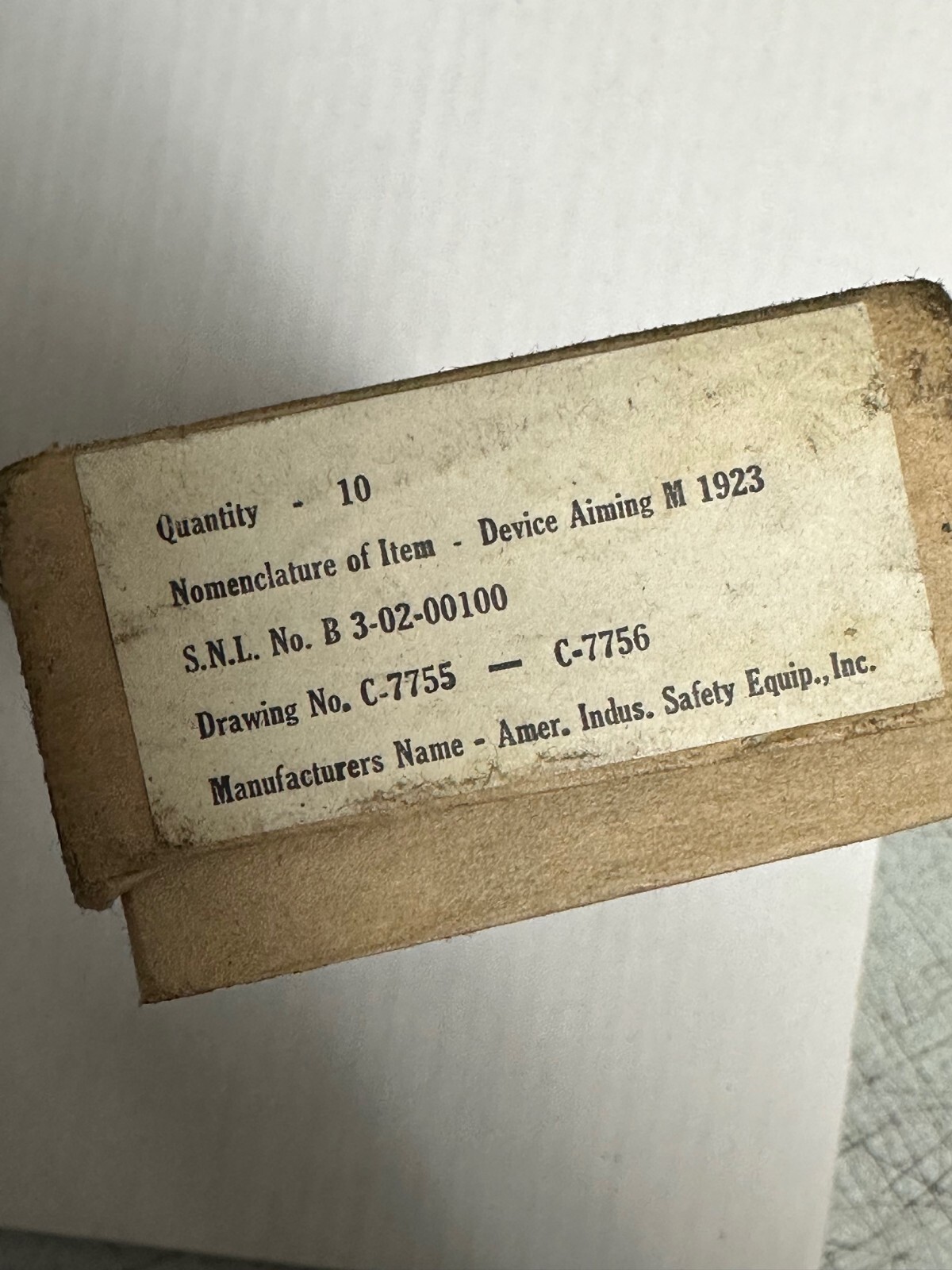 ORIGINAL US SPRINGFIELD 1903 REAR SIGHT AMING DEVICE.