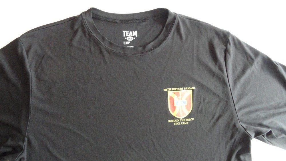 DISCONTINUED 916TH SUPPORT BRIGADE UNIT SHIRT BLACK
