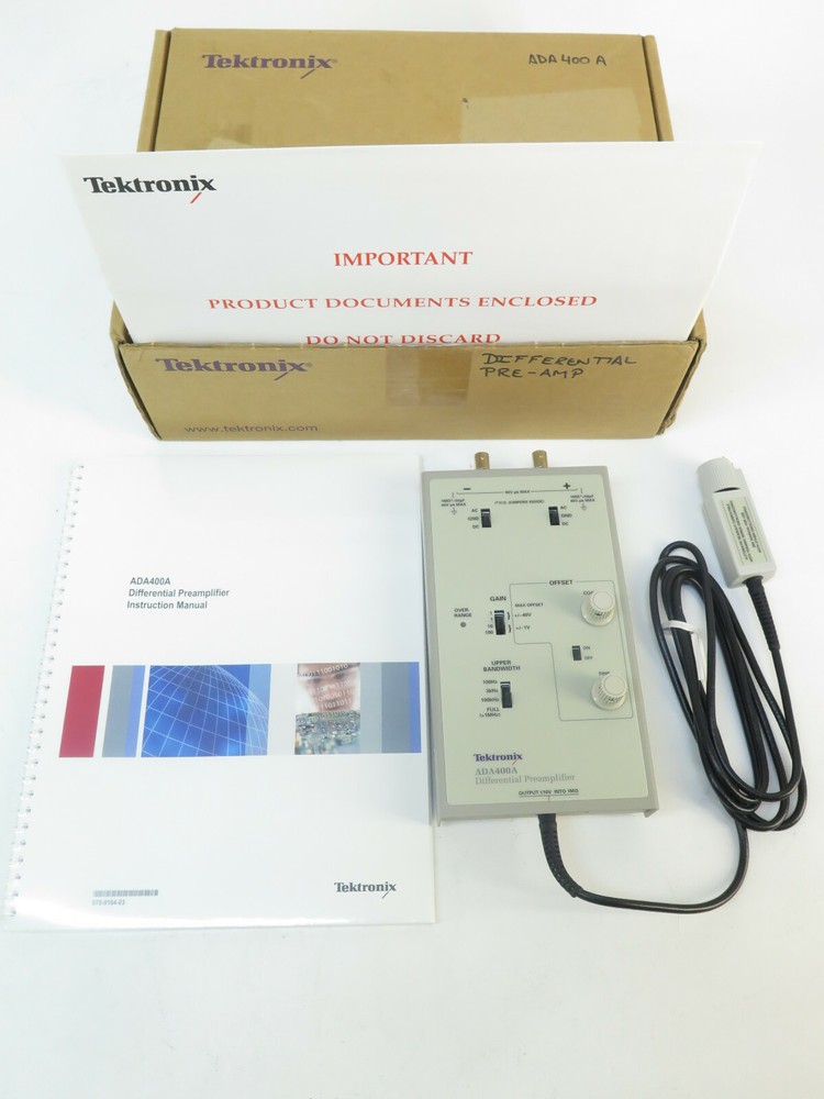 Tektronix ADA400A 100X, 10X, 1X, 0.1X Low Voltage Differential Probe