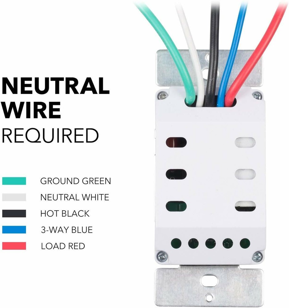BN-LINK 7 Day Programmable In-Wall Timer Switch Digital for Fans, Lights, Motors