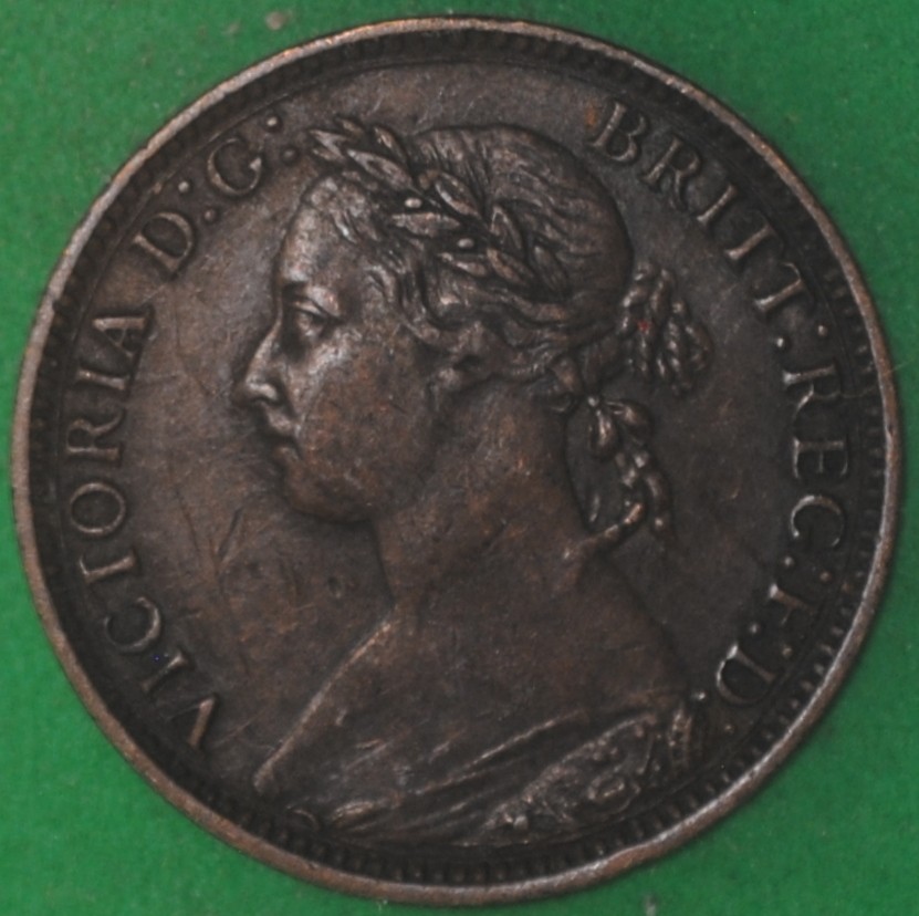1882H Great Britain Farthing XF