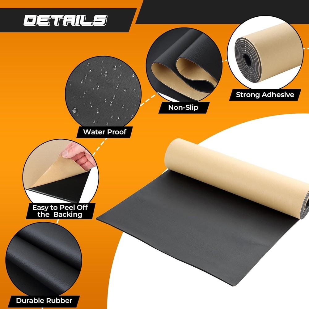 Multi-Purpose Adhesive Foam Sheet 1/8" Thick x 48" Long for Insulation & Sealing