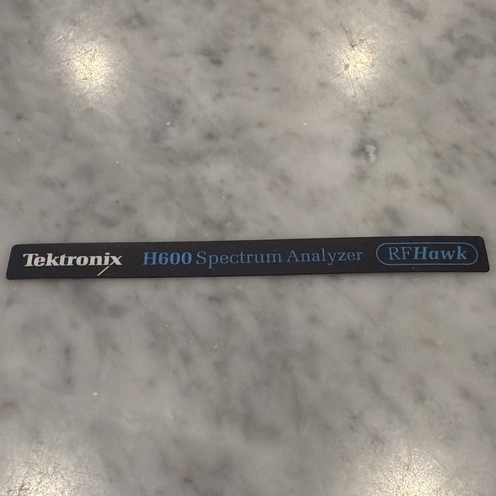 New Tektronix RFHawk H600 Spectrum Analyzer Front Label