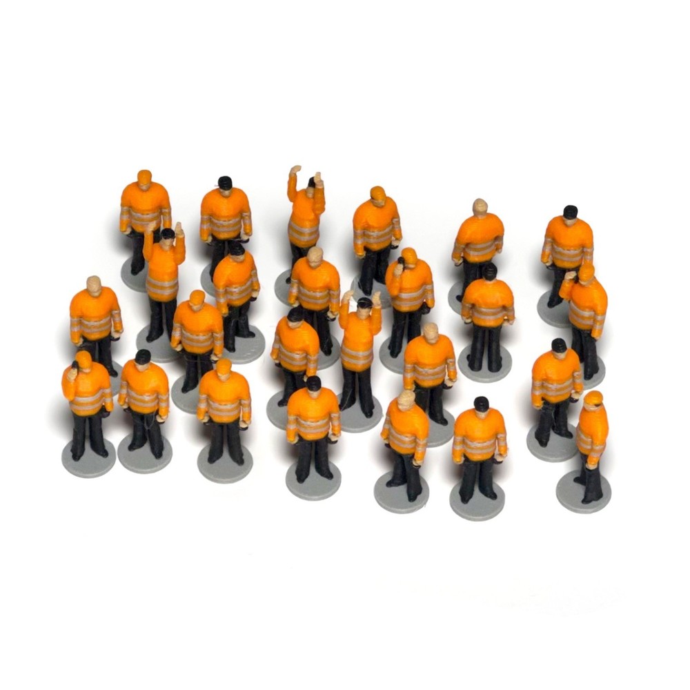 1:87 HO SCALE x60 Finished High Quality Model Train Worker Figurines.
