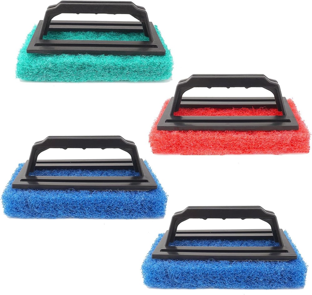 4 Pcs Screen Printing Scrub Pad, Screen Print Ink Scraper with Handle,Screen Pri