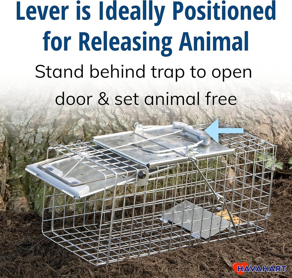 Compact Easy-Set Animal Trap - Ideal for Squirrels & Rabbits