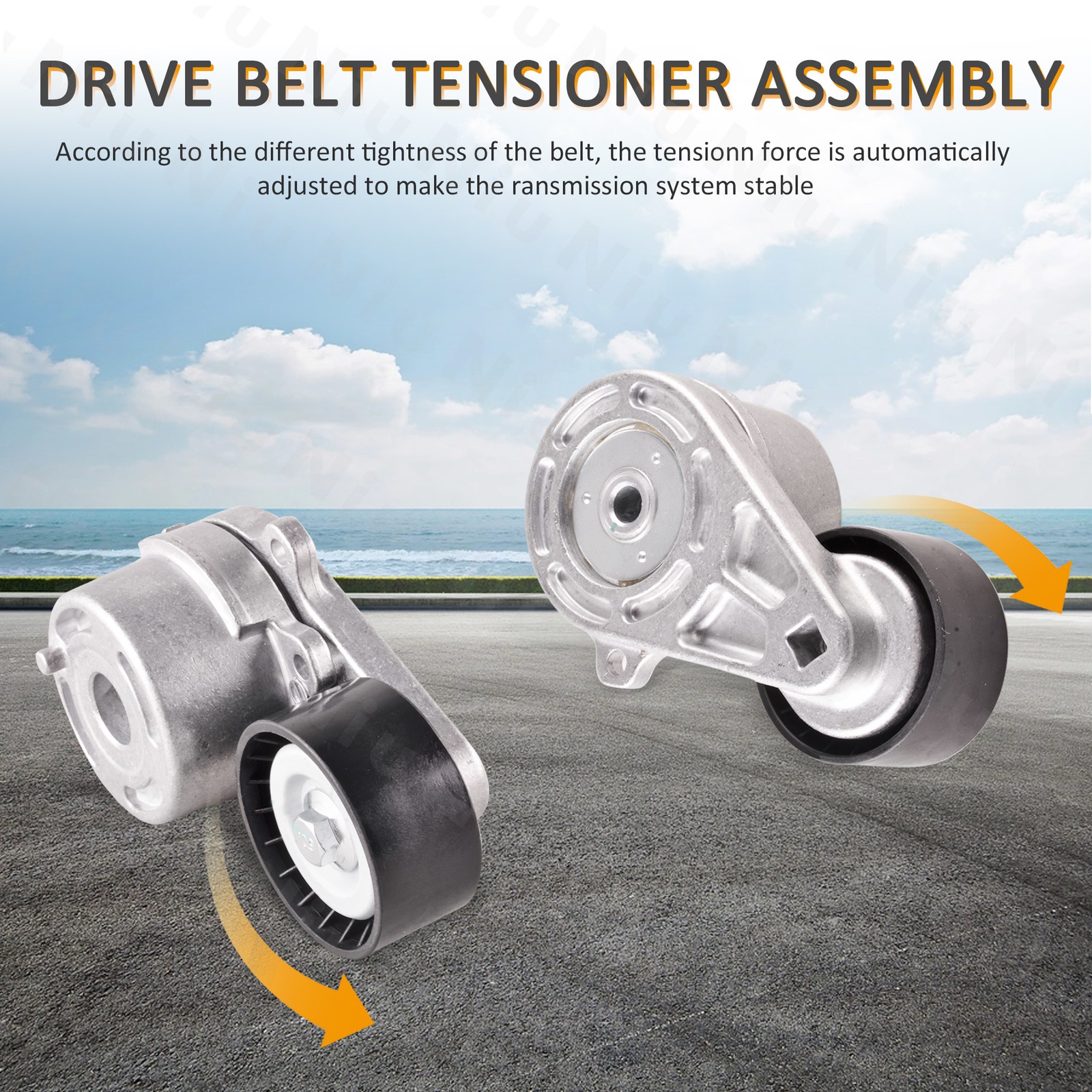 New Motor Engine Belt Tensioner Pulley fit 16-22 Infiniti Q50/17-21 Q60