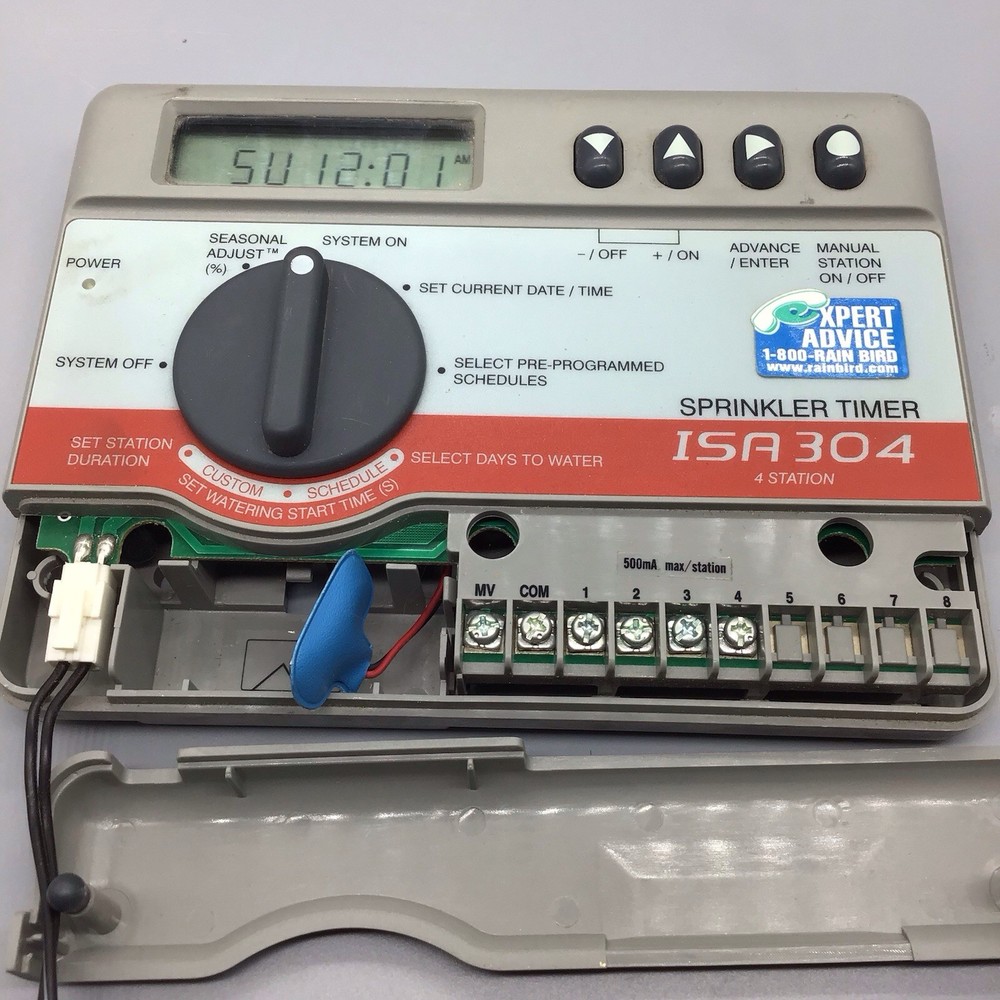 Rainbird 4 Station Timer ISA 304 W/ Transformer