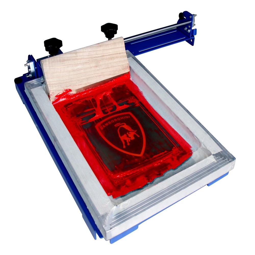 One Color Sliding Screen Printer Universal Two Directions Parallel Movement