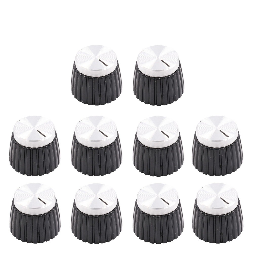 10* Aluminum Plastic Pointer Knobs 20*16mm For Marshall AMP Guitar Effect Pedal/