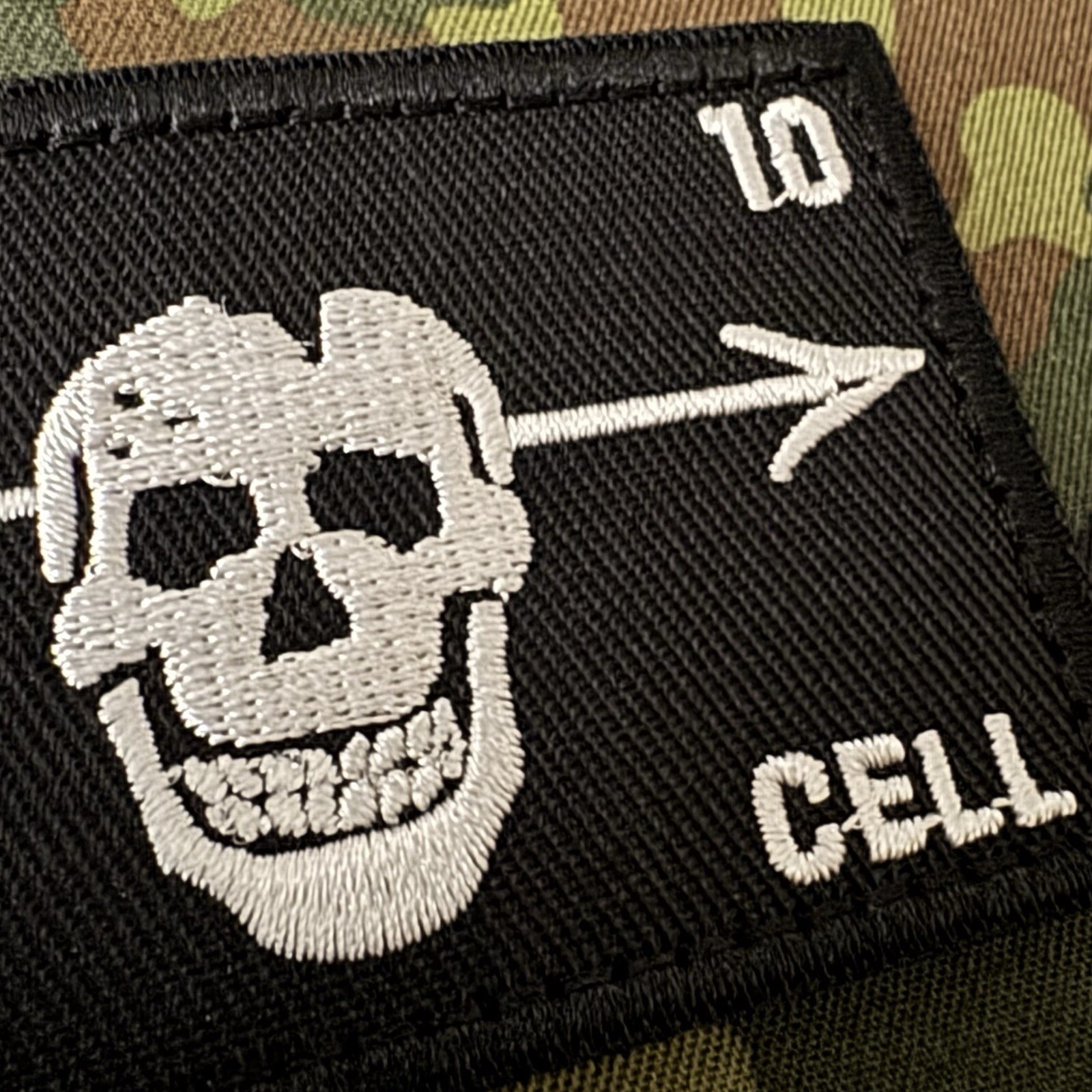 Forward Observations Group 10th SFG KILL CELL Embroidered Patch Hook Back FOG