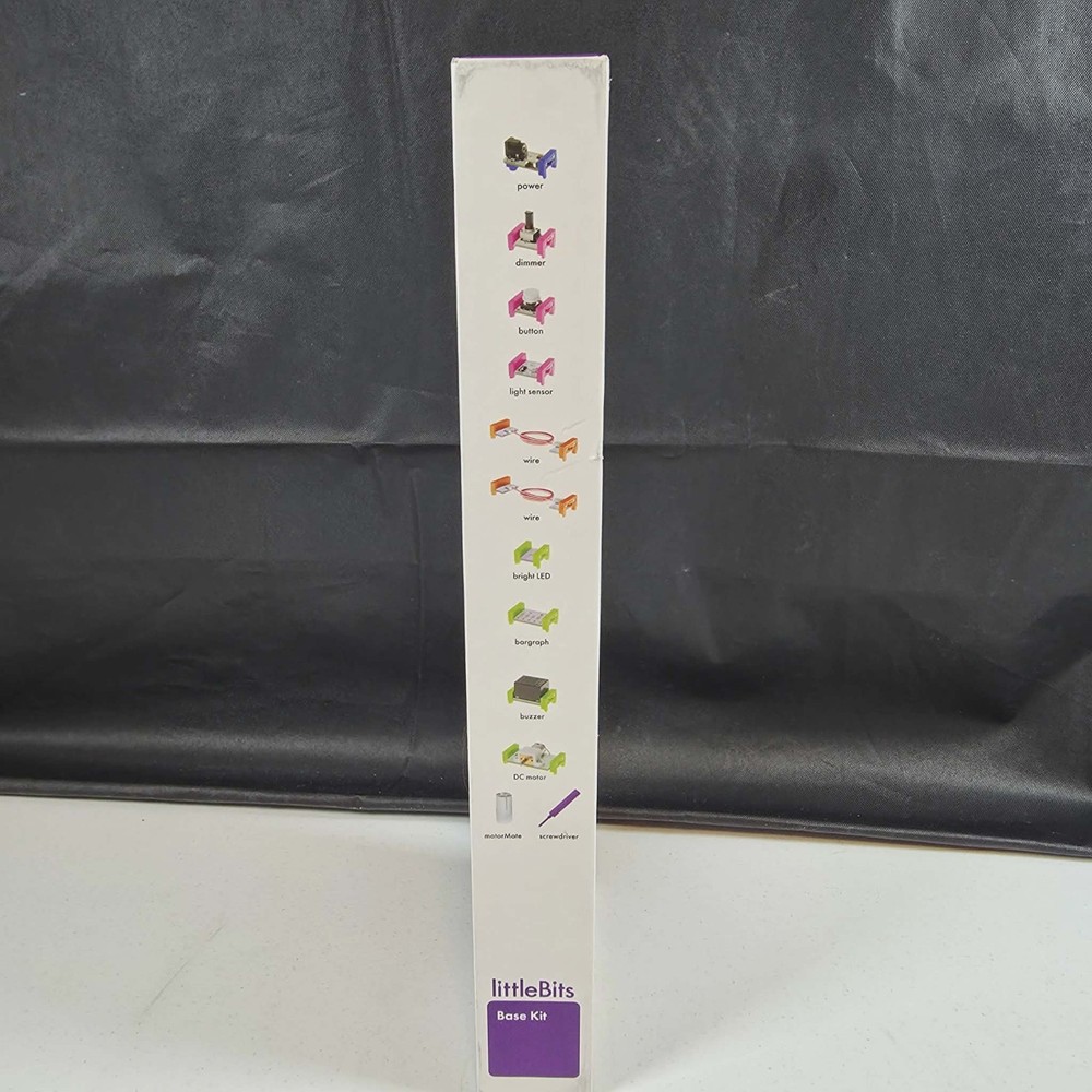 LITTLE BITS BASE KIT LEARNING STEM 10 BITS MODULES WITH MANUAL NEW