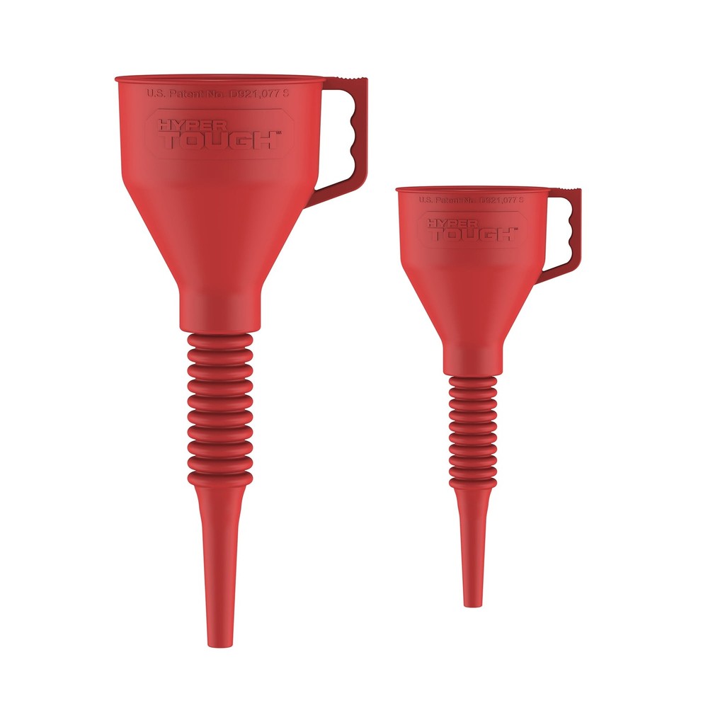 Hyper Tough Flexible Rubber Funnel - Assorted