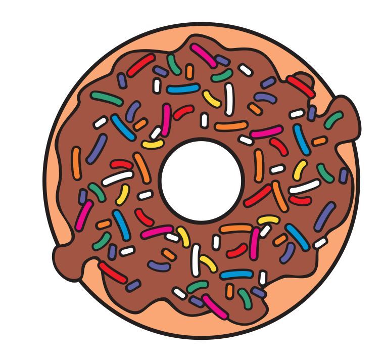 Donut Sticker Stickers A447