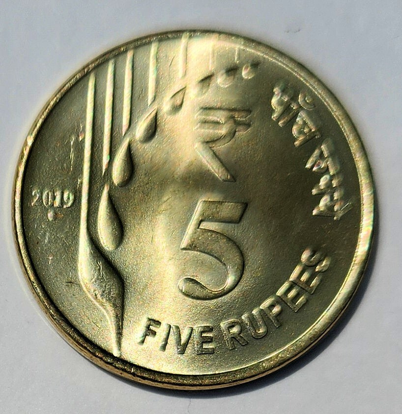 2019 5 RUPEES INDIA - UNCIRCULATED COIN!!