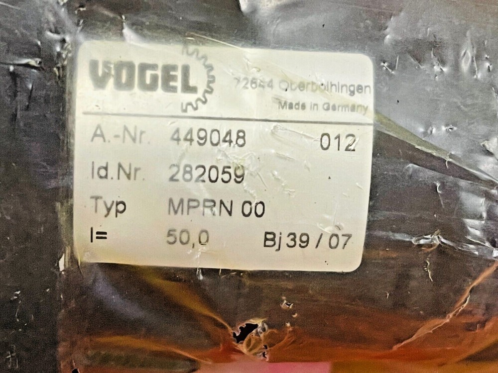 Vogel MPRN00 Planetary Gearbox 282059, 449048
