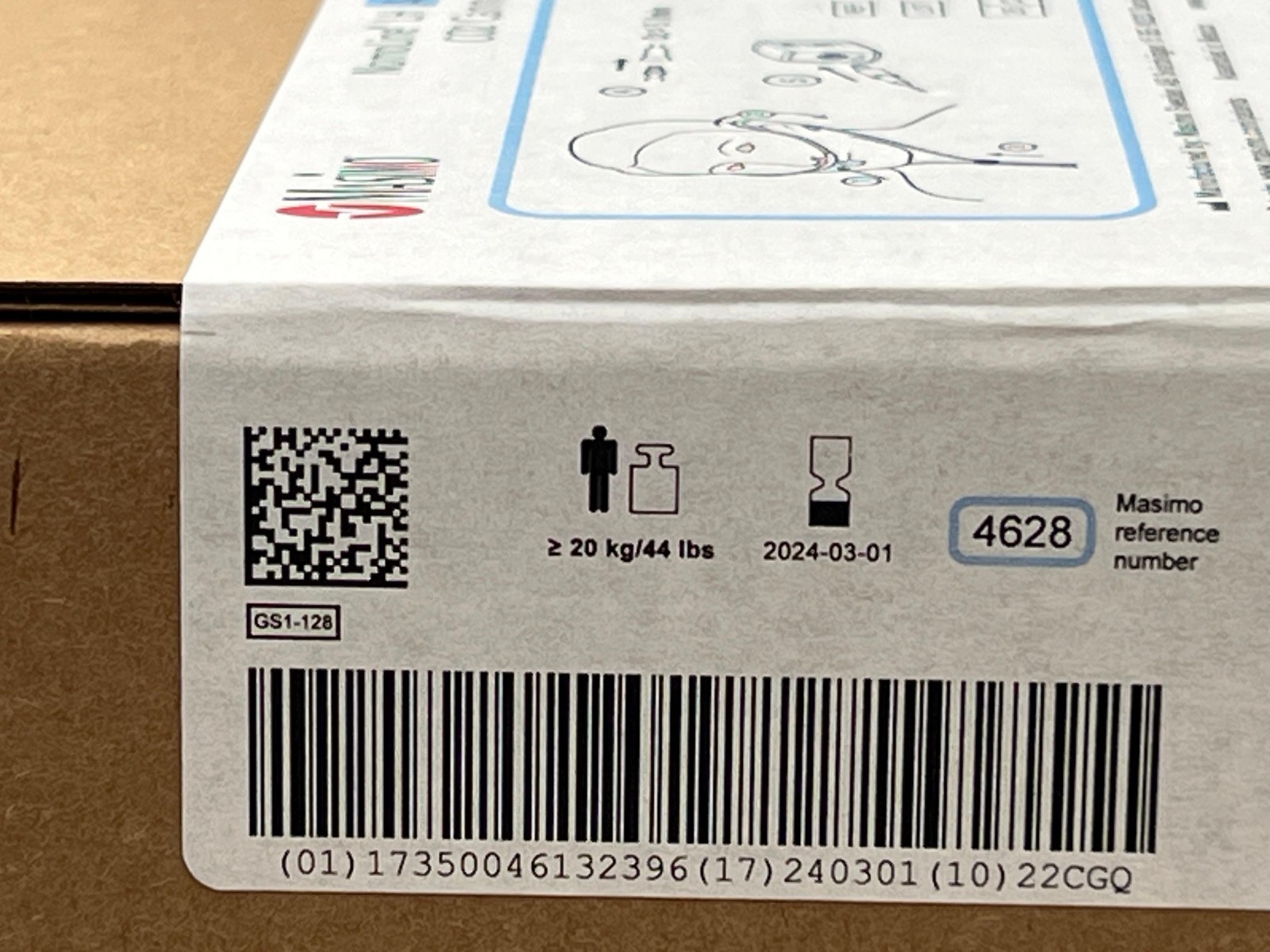 Box of 25 Masimo Nomoline LH Adult Nasal/Oral – REF 4628