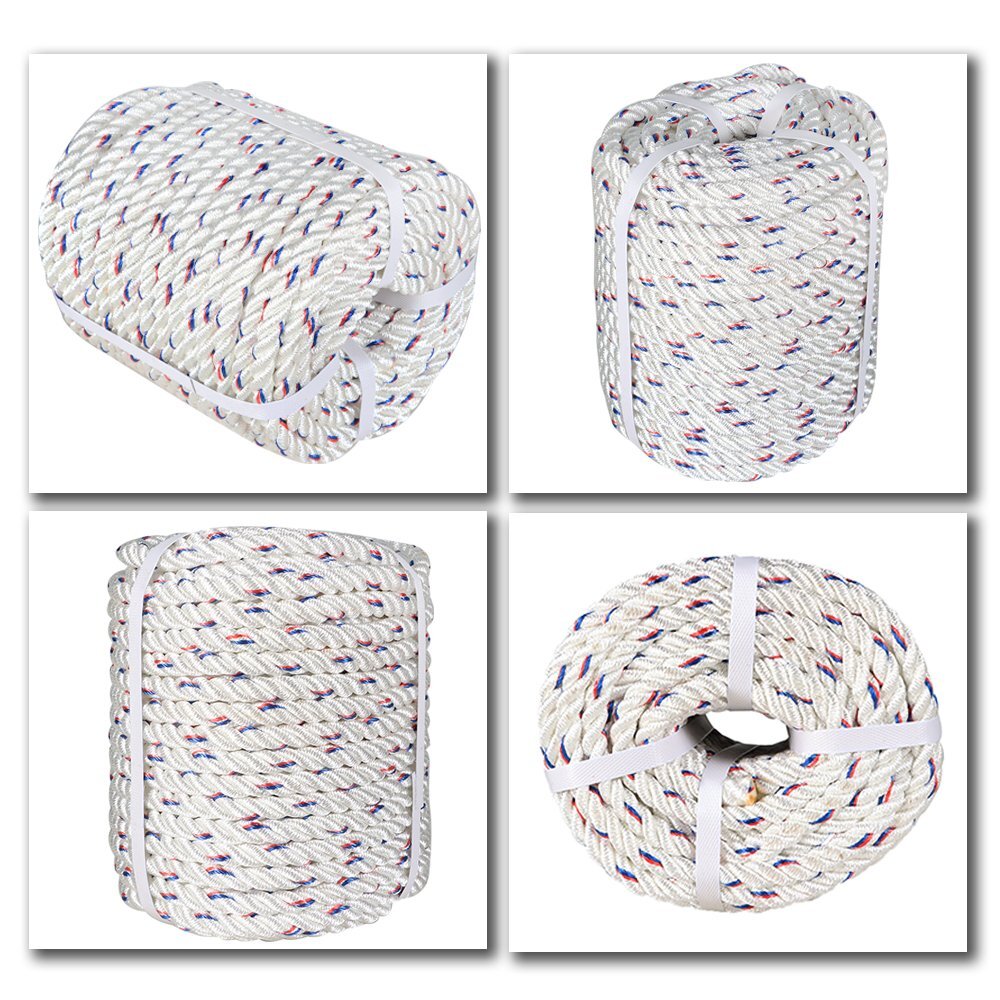 5/8' x 150' Double Braid Polyeste Sheet Halyardr Rope 7200lbs Breaking Strength