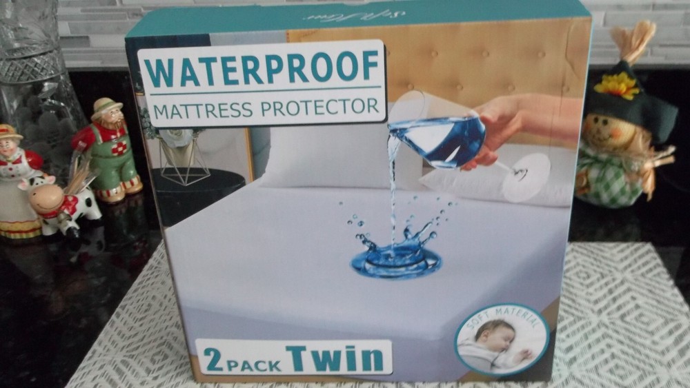 2 Pack Mattress Protector Waterproof Twin Mattress Pads Bed Cover
