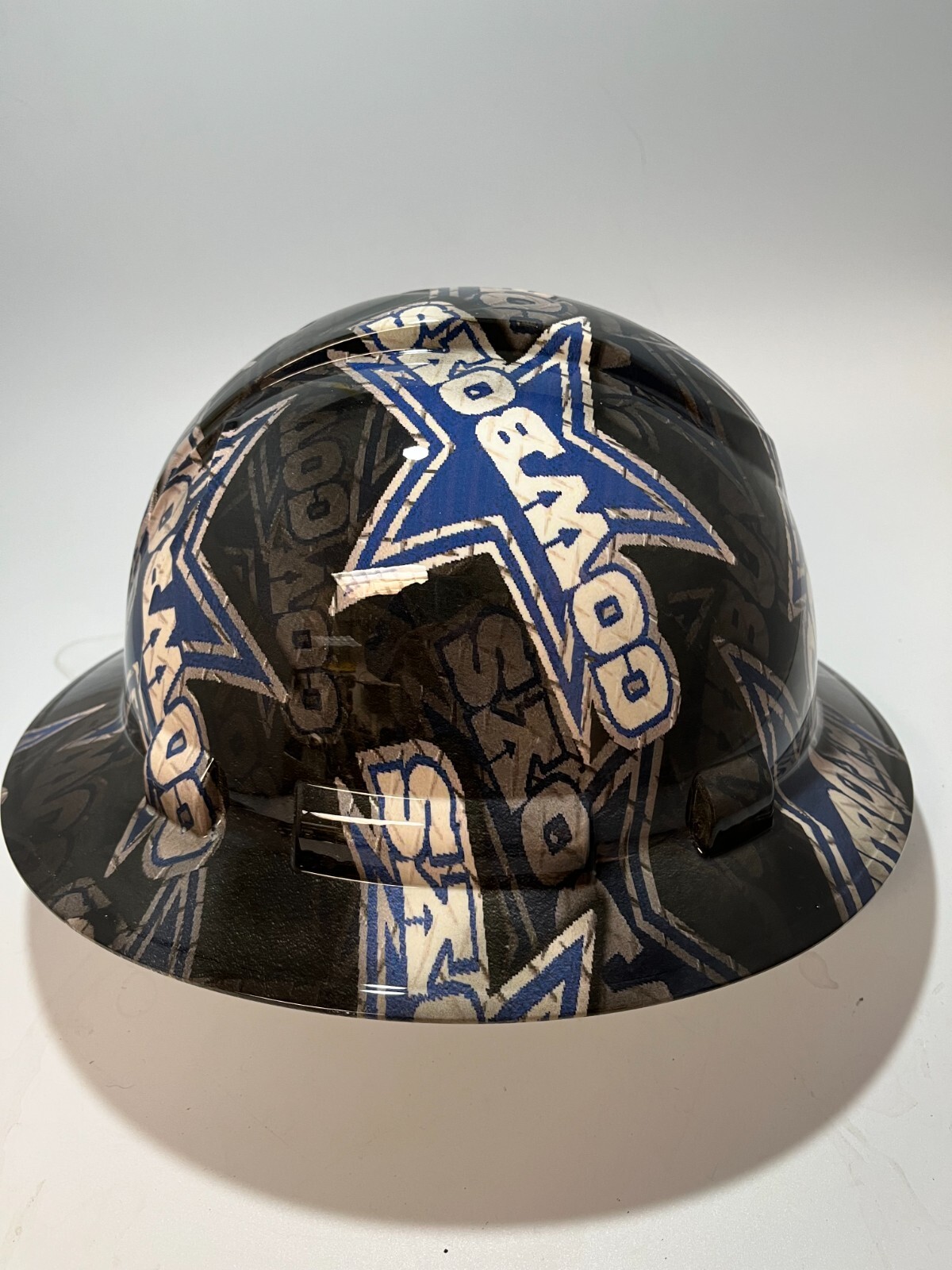 New Full Brim Hard Hat Custom Hydro Dipped DALLAS COWBOYS