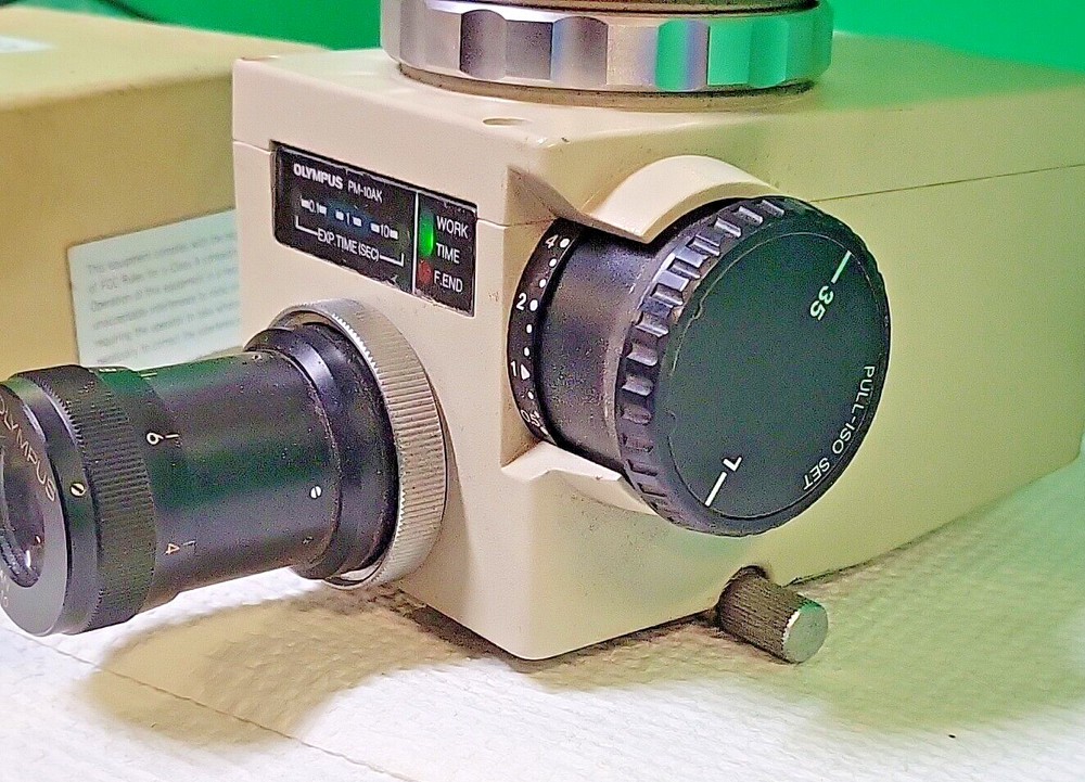 Vintage Olympus PM-10AK Microscope Camera w/ Controller | Exposure System