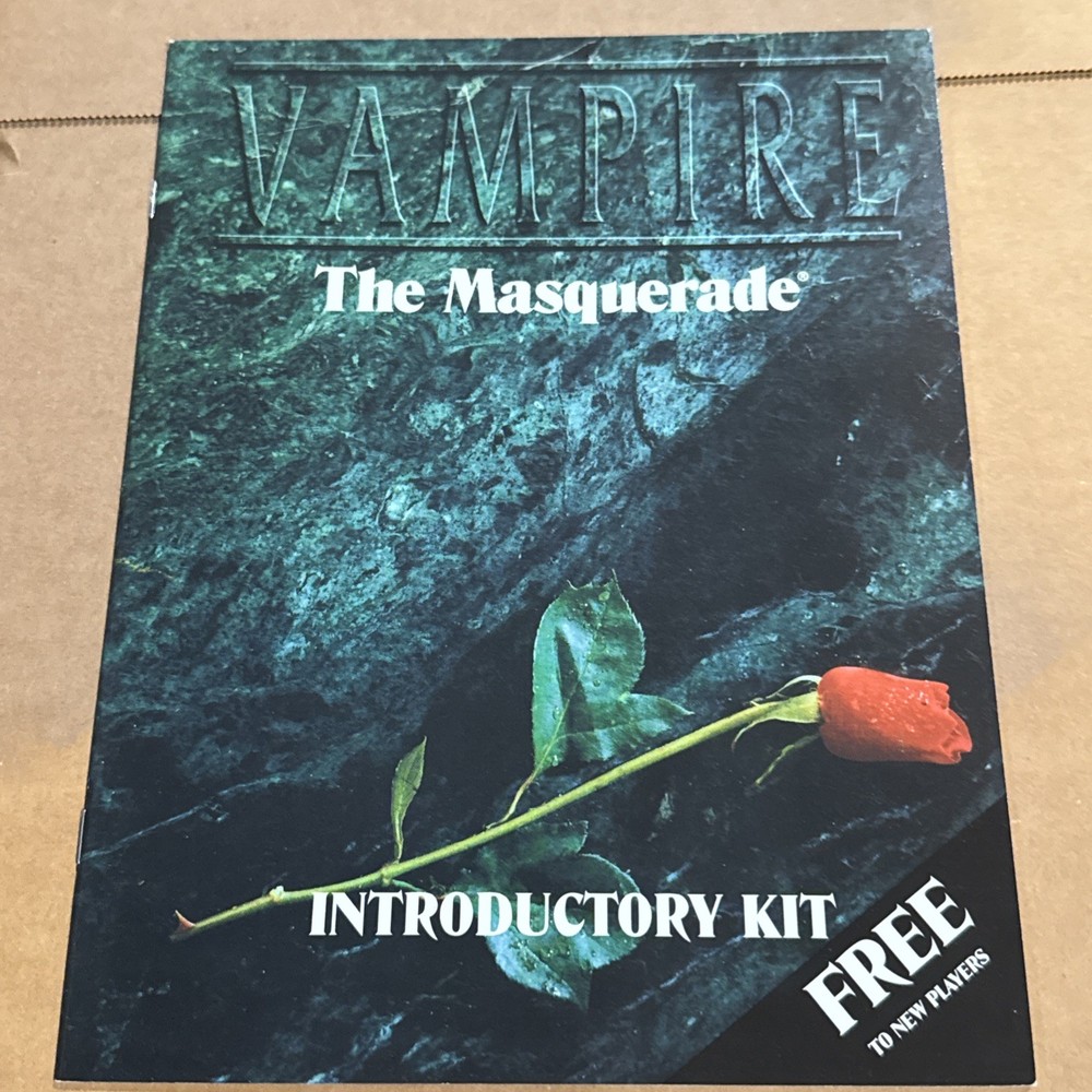 White Wolf Vampire The Masquerade Introductory Kit VG+